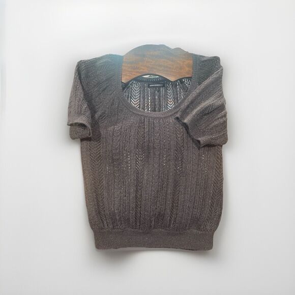 Sweater Express Design Studio Size Sm Dark Grey /Silver Fleck Accents - Picture 1 of 5